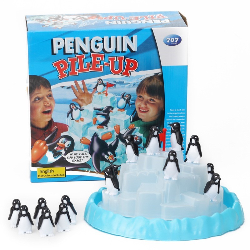 Board Game Saboteur - Eisberg-Pinguin-Stapelspiel, Balancier-Spielzeug, Brettspiel, Puzzle-Spielzeug, Frühpädagogisches Spiel,