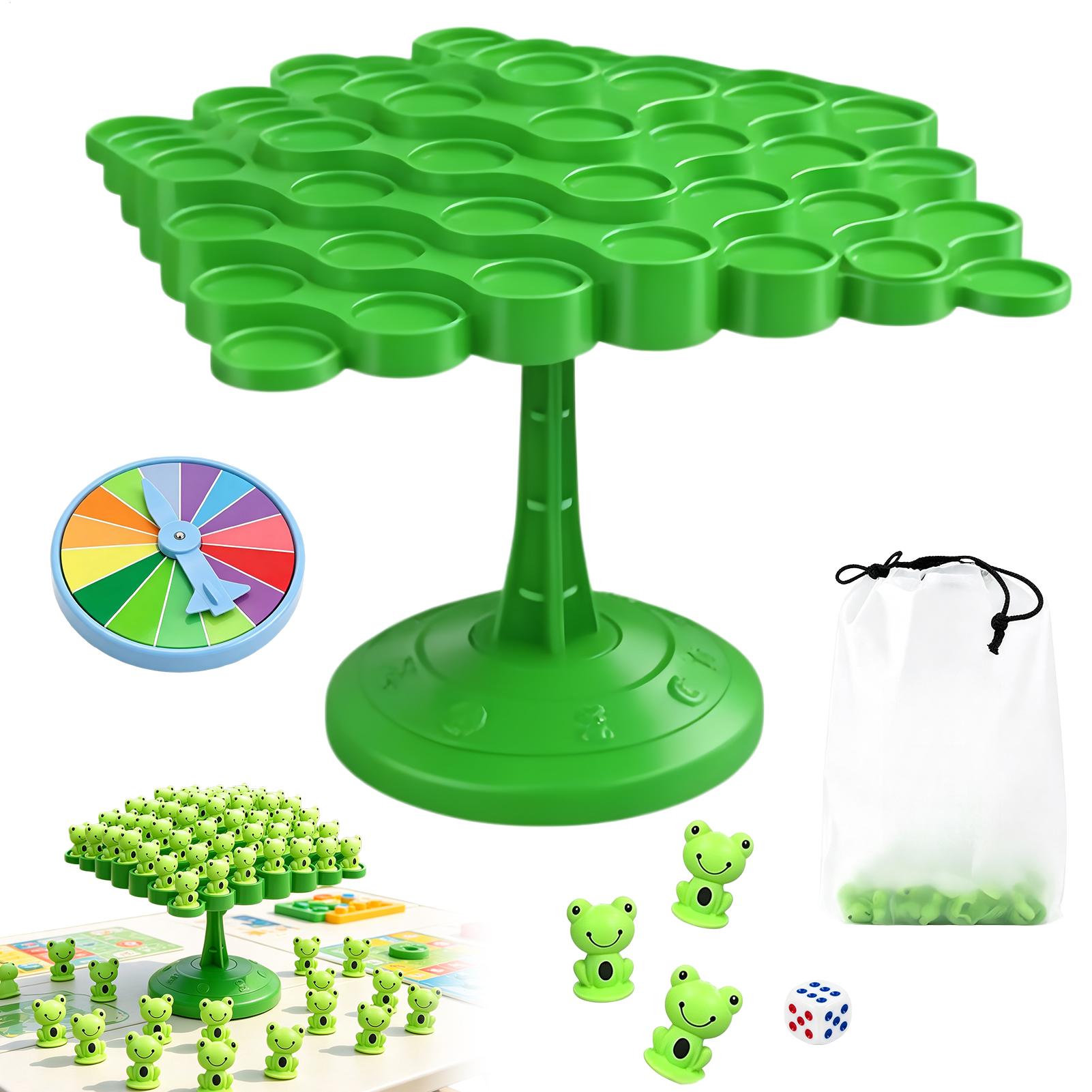 Board Game Saboteur - Lustiges Frosch-Balancierspiel für Kinder, Mathematik-Lernspielzeug, Eltern-Kind-Interaktions-Brettspiel,